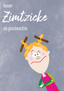 Postkarte Zimtzicke